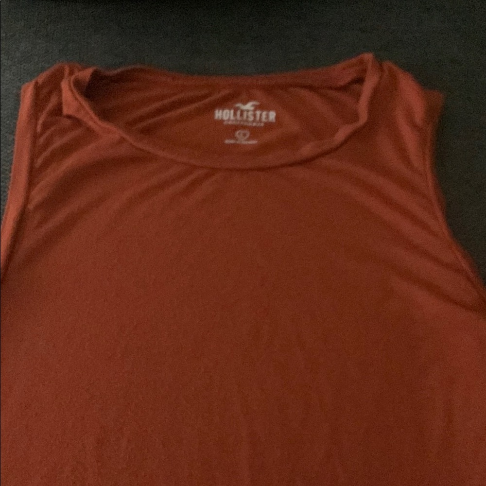 Hollister Sunset Orange Sleeveless Top